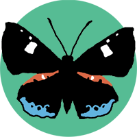 Calydna Butterfly Logo
